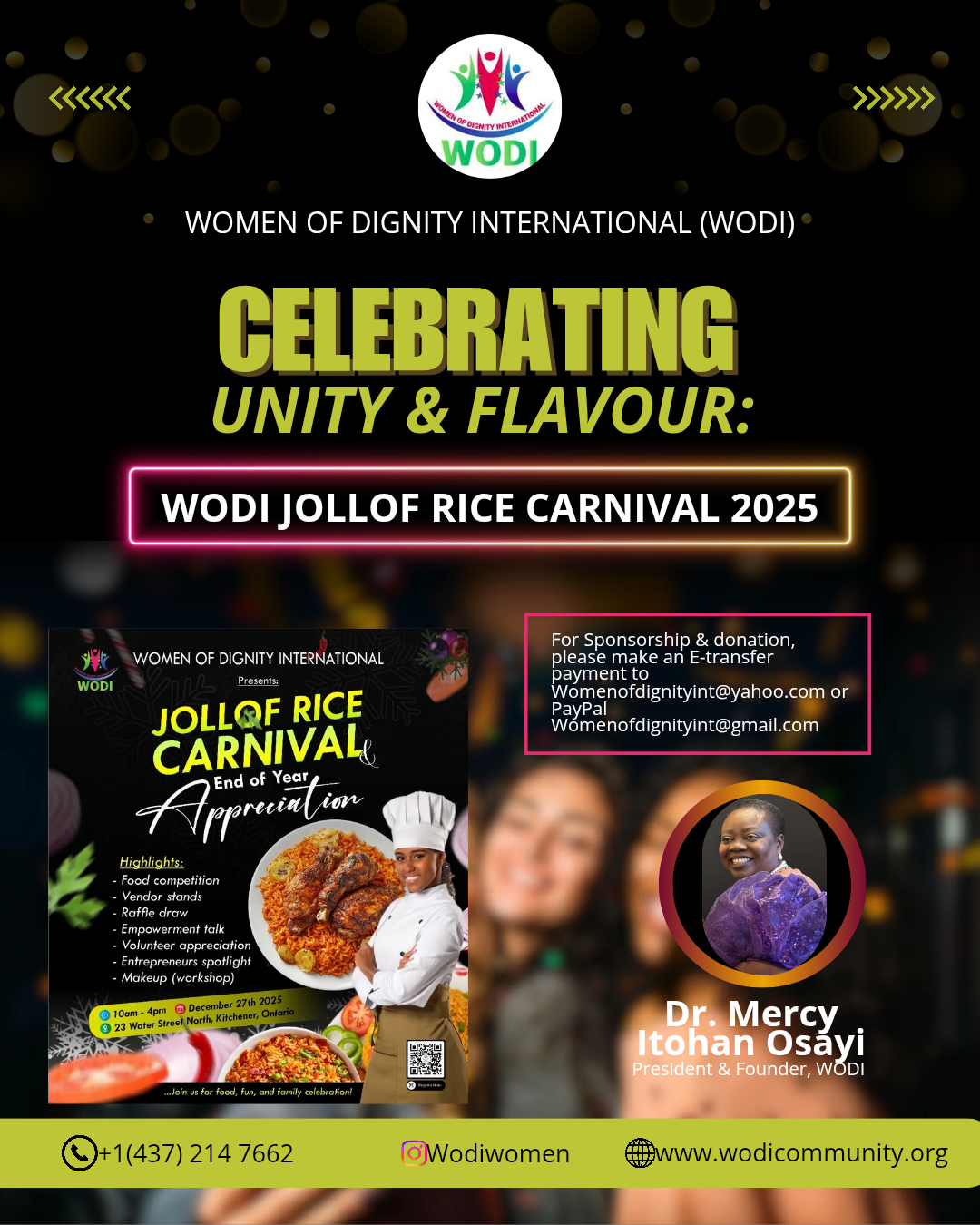 Celebrating Unity and Flavor: WODI Jollof Rice Carnival 2025
