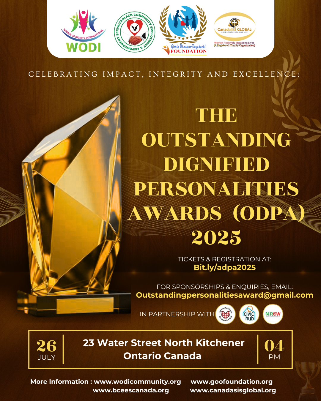 Celebrating Impact, Integrity, and Excellence: The Outstanding Dignified Personalities Award (ODPA) 2025